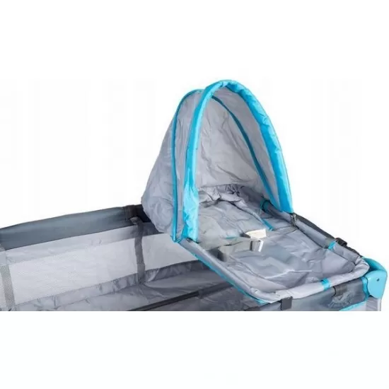 Patut pliabil accesorizat Ecotoys - Gri Patut pliabil accesorizat Ecotoys - Gri