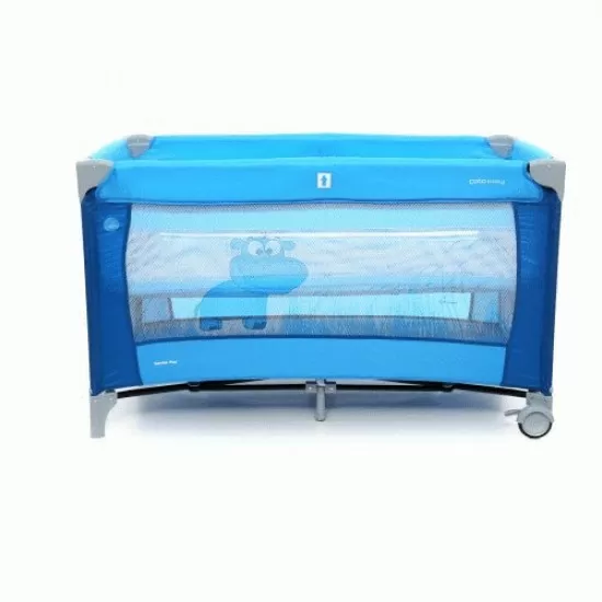Patut pliabil cu 2 nivele Coto Baby Samba Plus Blue Patut pliabil cu 2 nivele Coto Baby Samba Plus Blue