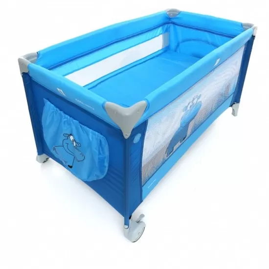 Patut pliabil cu 2 nivele Coto Baby Samba Plus Blue Patut pliabil cu 2 nivele Coto Baby Samba Plus Blue
