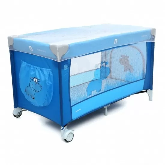 Patut pliabil cu 2 nivele Coto Baby Samba Plus Blue Patut pliabil cu 2 nivele Coto Baby Samba Plus Blue