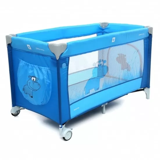 Patut pliabil cu 2 nivele Coto Baby Samba Plus Blue Patut pliabil cu 2 nivele Coto Baby Samba Plus Blue