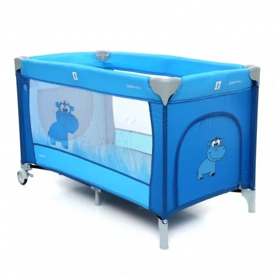 Patut pliabil cu 2 nivele Coto Baby Samba Plus Blue Patut pliabil cu 2 nivele Coto Baby Samba Plus Blue
