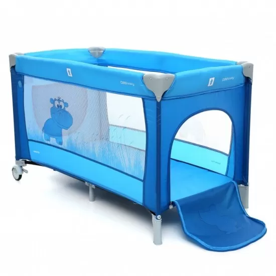 Patut pliabil cu 2 nivele Coto Baby Samba Plus Blue Patut pliabil cu 2 nivele Coto Baby Samba Plus Blue