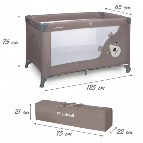 Patut pliabil Kidwell BLISSY - Beige Patut pliabil Kidwell BLISSY - Beige