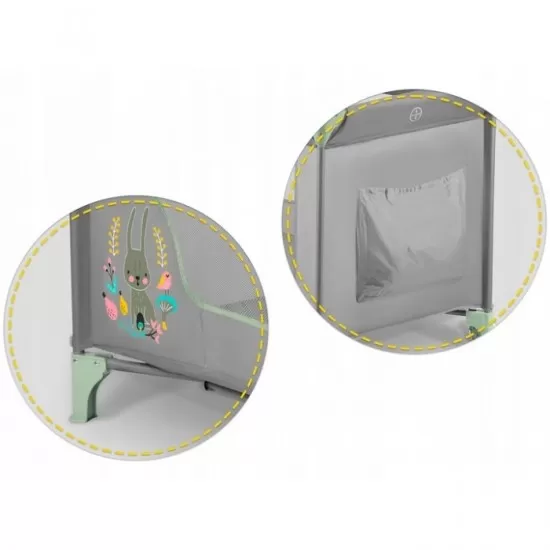 Patut pliabil Ricokids RK-240 Gri cu verde Patut pliabil Ricokids RK-240 Gri cu verde