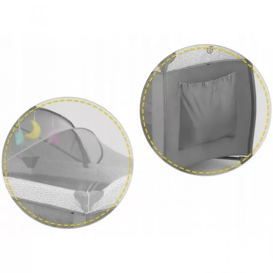 Patut pliabil Ricokids RK-242 Gri Patut pliabil Ricokids RK-242 Gri