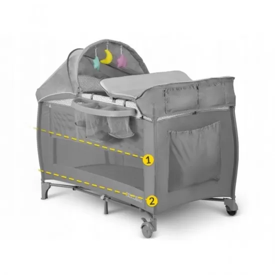 Patut pliabil Ricokids RK-242 Gri Patut pliabil Ricokids RK-242 Gri