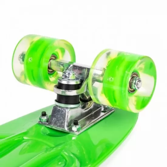 Penny board pentru copii cu lumini LED - Verde Penny board pentru copii cu lumini LED - Verde