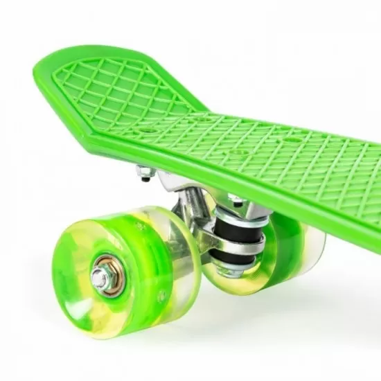 Penny board pentru copii cu lumini LED - Verde Penny board pentru copii cu lumini LED - Verde