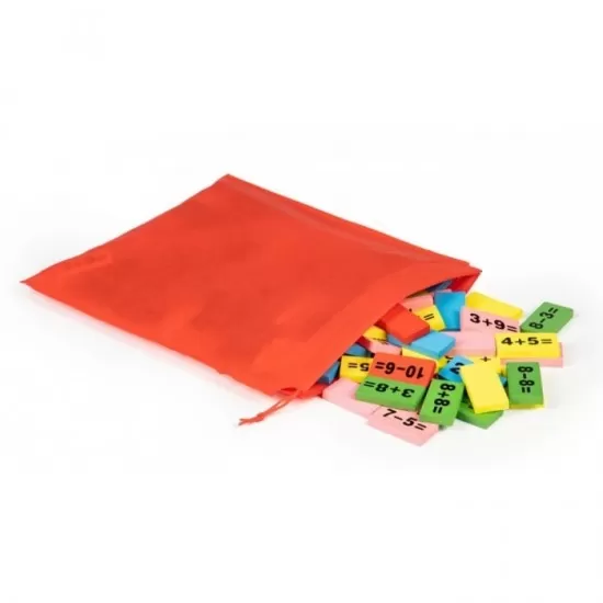 Piese tip domino cu calcule matematice si tabla Ecotoys Piese tip domino cu calcule matematice si tabla Ecotoys