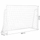 Poarta de fotbal 180 x 122 cm cu covoras de antrenament Ecotoys DS58010+M