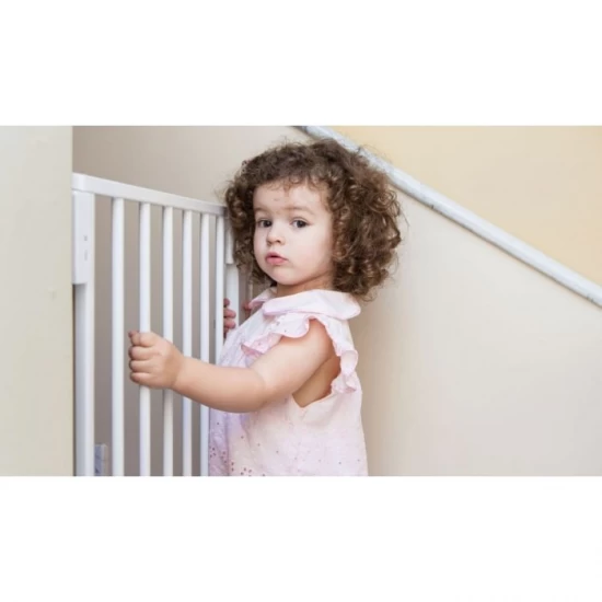 Poarta de siguranta 74-105 cm Ecotoys SG-012-W - Alb