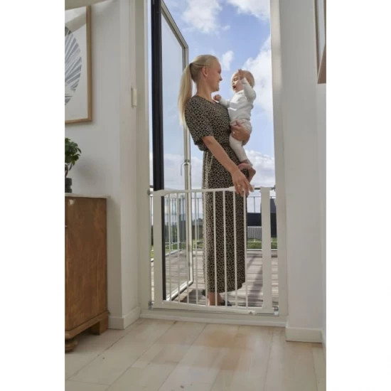 Poarta de siguranta 74-105 cm Ecotoys SG-012-W - Alb