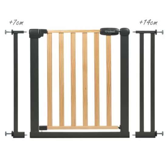 Poarta de siguranta 74-105 cm Kidwell Trasti - Negru Poarta de siguranta 74-105 cm Kidwell Trasti - Negru