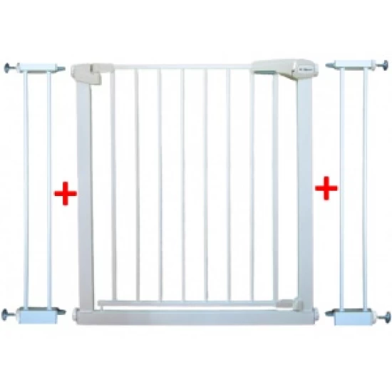 Poarta de siguranta din metal 79-105 cm R-Sport S2 - Alb