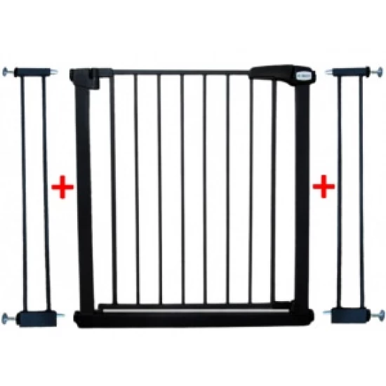 Poarta de siguranta din metal 79-105 cm R-Sport S2 - Negru