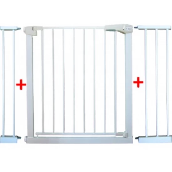 Poarta de siguranta din metal 79-115 cm R-Sport S3 - Alb