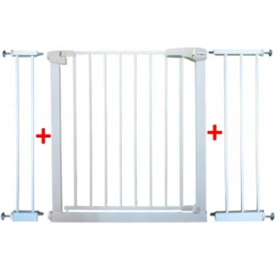 Poarta de siguranta din metal 79-115 cm R-Sport S3 - Alb