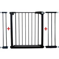 Poarta de siguranta din metal 79-115 cm R-Sport S3 - Negru