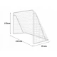 Poarta mare pentru fotbal, 215 x 76 x 153 cm, Neo-Sport 1457 Poarta mare pentru fotbal, 215 x 76 x 153 cm, Neo-Sport 1457