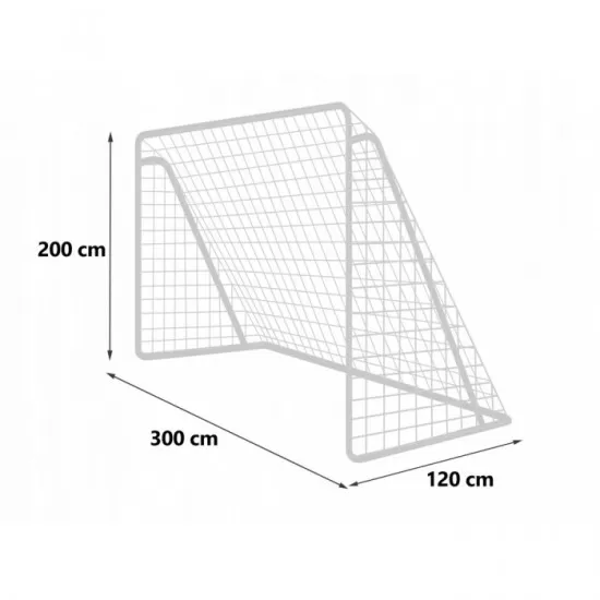 Poarta mare pentru fotbal, 300 x 120 x 200 cm, Neo-Sport 1456 Poarta mare pentru fotbal, 300 x 120 x 200 cm, Neo-Sport 1456
