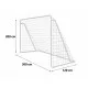 Poarta mare pentru fotbal, 300 x 120 x 200 cm, Neo-Sport 1456 Poarta mare pentru fotbal, 300 x 120 x 200 cm, Neo-Sport 1456