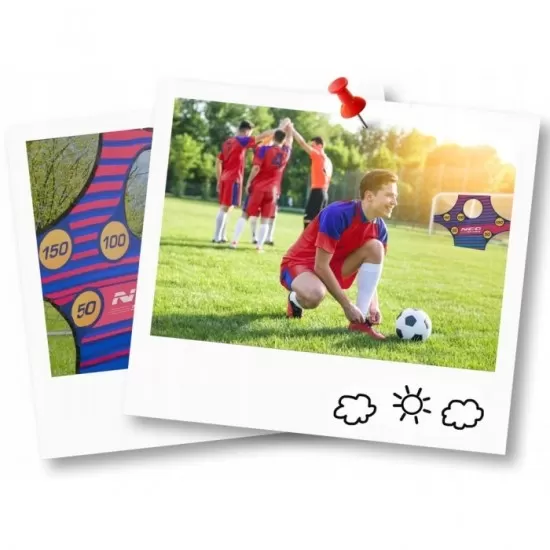 Poarta mare pentru fotbal cu covoras numerotat, 215 x 76 x 153 cm, Neo-Sport 1451 Poarta mare pentru fotbal cu covoras numerotat, 215 x 76 x 153 cm, Neo-Sport 1451