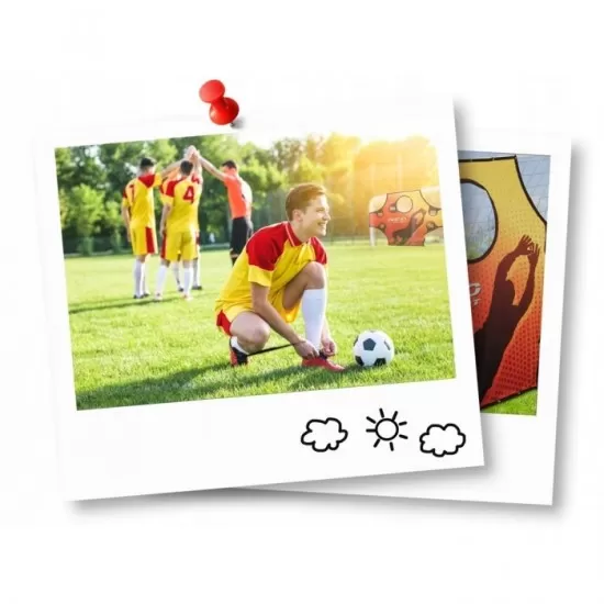 Poarta mare pentru fotbal cu covoras numerotat, 245 x 80 x 155 cm, Neo-Sport 1455 Poarta mare pentru fotbal cu covoras numerotat, 245 x 80 x 155 cm, Neo-Sport 1455