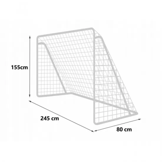 Poarta mare pentru fotbal cu covoras numerotat, 245 x 80 x 155 cm, Neo-Sport 1455 Poarta mare pentru fotbal cu covoras numerotat, 245 x 80 x 155 cm, Neo-Sport 1455