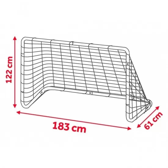 Poarta pentru fotbal 183 x 122 x 61 cm Neo-Sport 1450 Poarta pentru fotbal 183 x 122 x 61 cm Neo-Sport 1450