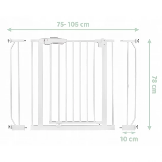 Poarta siguranta 75-105 cm Nukido 718000 - Alb Poarta siguranta 75-105 cm Nukido 718000 - Alb