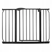 Poarta siguranta 75-115 cm Nukido 718300 - Negru
