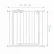 Poarta siguranta 75-85 cm Nukido 718001 - Alb