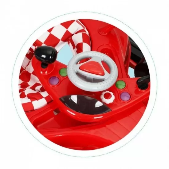 Premergator Formula 1 pentru copii cu panou multimedia Ecotoys J-A301E0 - Rosu Premergator Formula 1 pentru copii cu panou multimedia Ecotoys J-A301E0 - Rosu