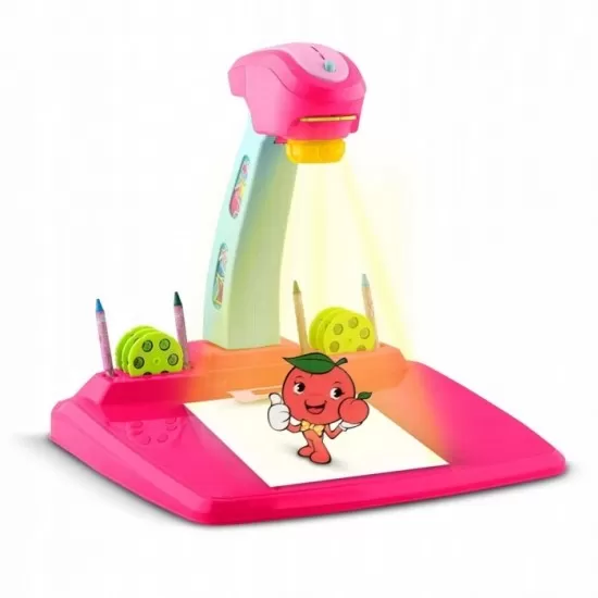 Proiector pentru desene cu accesorii incluse Ricokids 772000 - Roz Proiector pentru desene cu accesorii incluse Ricokids 772000 - Roz