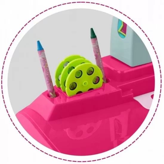 Proiector pentru desene cu accesorii incluse Ricokids 772000 - Roz Proiector pentru desene cu accesorii incluse Ricokids 772000 - Roz