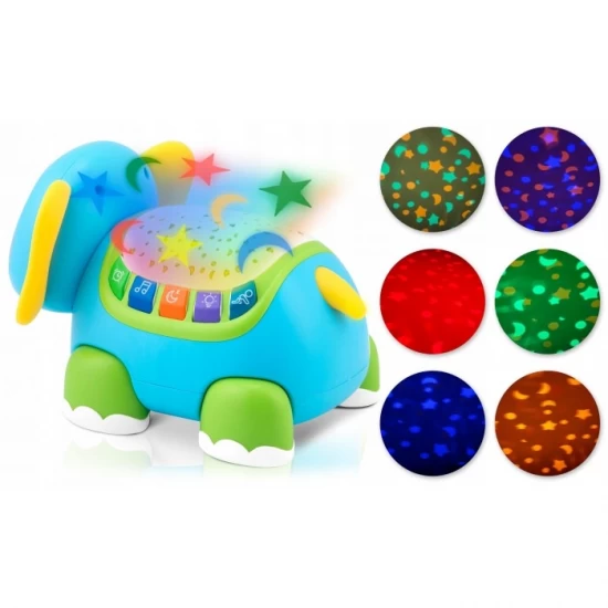 Proiector sub forma de elefant cu telecomanda Ricokids RK-755 Proiector sub forma de elefant cu telecomanda Ricokids RK-755