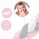 Protectie laterala pentru patut, impletita, 2 m, Ricokids 722003 - Roz Protectie laterala pentru patut, impletita, 2 m, Ricokids 722003 - Roz