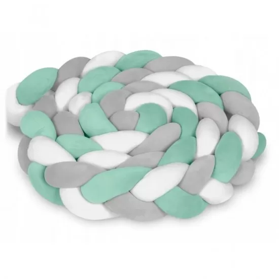 Protectie laterala pentru patut, impletita, 3 m, Ricokids 722102 - Verde Protectie laterala pentru patut, impletita, 3 m, Ricokids 722102 - Verde