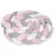 Protectie laterala pentru patut, impletita, 3 m, Ricokids 722103 - Roz Protectie laterala pentru patut, impletita, 3 m, Ricokids 722103 - Roz