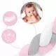 Protectie laterala pentru patut, impletita, 3 m, Ricokids 722103 - Roz Protectie laterala pentru patut, impletita, 3 m, Ricokids 722103 - Roz