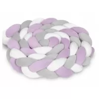 Protectie laterala pentru patut impletita 3 M Ricokids 722104 - Mov