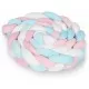 Protectie laterala pentru patut impletita 3 M Ricokids 722105 - Albastru - Roz