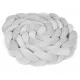 Protectie laterala pentru patut, impletita, 3 M, Ricokids 722110 - Gri