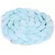 Protectie laterala pentru patut, impletita, 3 M, Ricokids 722111 - Albastru