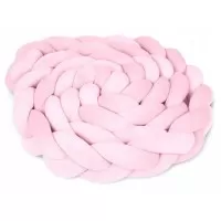 Protectie laterala pentru patut impletita 3 M Ricokids 722113 - Roz deschis