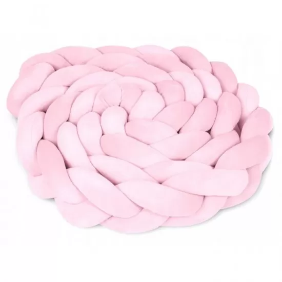 Protectie laterala pentru patut impletita 3 M Ricokids 722113 - Roz deschis Protectie laterala pentru patut impletita 3 M Ricokids 722113 - Roz deschis