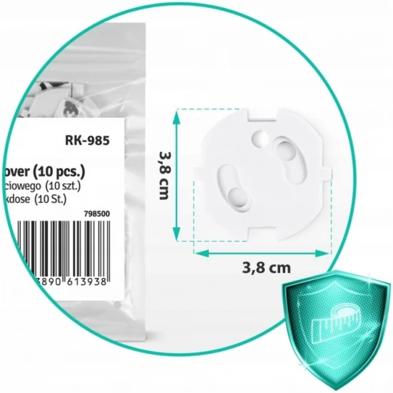 Protectii pentru priza, 10 bucati, Ricokids 798500 - Alb Protectii pentru priza, 10 bucati, Ricokids 798500 - Alb