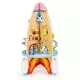 Racheta educationala din lemn 8 in 1 Ecotoys Racheta educationala din lemn 8 in 1 Ecotoys