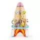 Racheta educationala din lemn 8 in 1 Ecotoys Racheta educationala din lemn 8 in 1 Ecotoys